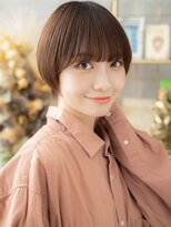 カバーヘア ブリス 志木南口駅前店(COVER HAIR bliss)&nbsp;★ダークブラウン大人ガーリー丸みショートマッシュ20代30代★2