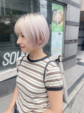 ソース(source) ///source///レイヤーショートボブ