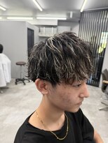 ラルス(Larus)&nbsp;リバースセンターパート/ニュアンスパーマ/ダウンバング/本八幡