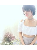 ナチュラル小顔ショート