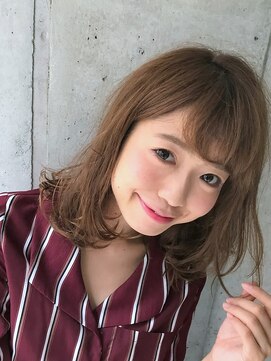 アミトヘアアンドサロン(amito hair&salon) 小顔に◎大人かわいい無造作カールセミディ/毛先パーマ