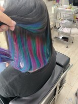 マーメイドヘアー(mermaid hair) インナーユニコーンカラー