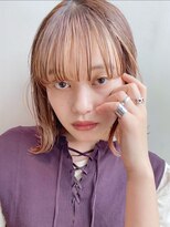 フェイスフレーミング_ボブルフピンクベージュ_28185