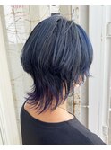 ウルフスタイル×ハイライト×インナーカラー