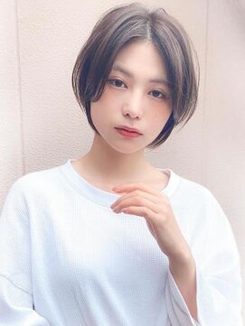 アグ ヘアー イーズ 小牧店(Agu hair eaze) 《Agu hair》柔らか☆頬バングショート