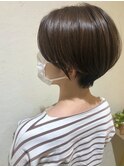 黒髪/ボブルフ/ネビージュ/小顔/ワンレン/ボブ/ショート/前髪