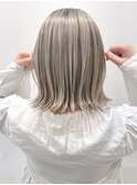 外国人風カラー シャドールーツプラチナベージュ 髪質改善 t1027