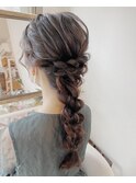 あみおろしロングアレンジ【ヘアアレンジ/エクステ/立川/立川】