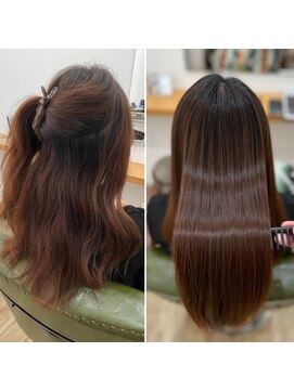 グリーンルームセカンド 結城店(GREEN ROOM. 2nd) 髪にドラマを　縮毛矯正　髪質改善