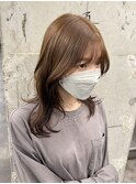 ロングウルフカット韓国風ウルフヘア/顔周りレイヤーカット