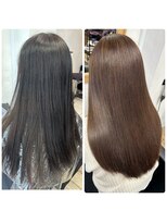 ハーツ(Heart's)&nbsp;白髪ぼかしビフォーアフター/脱白髪染めカラー