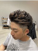 オールバックスパイキーショート
