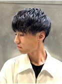 シャドウパーマショートマッシュ