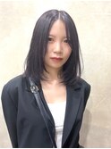 レイヤーカット/韓国/ブルーブラック/イメチェン/美髪