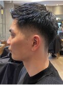 スパイキーショート/束間ツーブロックマッシュ/スパイラルパーマ