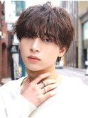 【MINX】メンズ韓国マッシュニュアンスパーマ_銀座