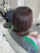 キング(K!ng)&nbsp;縮毛矯正髪質改善ハイライトレイヤーカット楠葉美容室エクステ