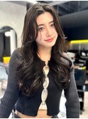 レイヤーカット 巻き髪ロング ロングヘア ロングレイヤーカット