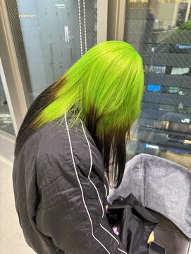 ギア(GEAR.) ルーツカラー♪蛍光ライムグリーン