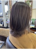 アッシュブラウン インナーカラー 髪質改善トリートメント