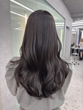 ボタン ハカタ(VOTAN hakata) 市野瀬裕奈/博多韓国ヘア/暗めカラー/グレージュ/ブルーブラック