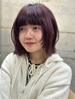 サイン 渋谷(SIGN)&nbsp;20代/タッセルボブ/レイヤーボブ/透明感カラー