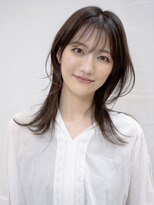 ピークアブー アヴェダ アトレ恵比寿(PEEK-A-BOO AVEDA) レイヤーミディアム/顔まわりレイヤー/くびれミディ/前髪あり