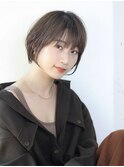 束感ショート/ハイライトカラー