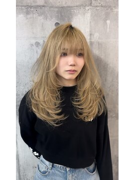 メゾン 心斎橋店(Maison) 心斎橋/ブリーチ/ダブルカラー/ハイトーン/ミルクティーベージュ