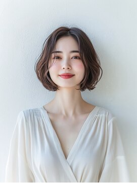 e.m.a プレミアムビューティーサロン 栄駅店(e.m.a PREMIUM BEAUTY SALON) ボブ/イメチェン/外ハネボブ/美髪/ワイドバング/髪型