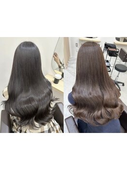 髪をケアしつつカラーを楽しみたい…<Lig.>にお任せ下さい！艶・ハリのある美しい仕上がりに感動♪