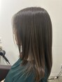 アトレ 福岡大名店(attrait) オリーブアッシュで赤みを抑えてツヤツヤ美髪スタイル