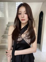 サイン 表参道(SIGN) 韓国ヘアーハッシュカットレイヤーカットグレージュブリーチ無し