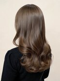 大人韓国風◎ブリーチなしベージュロング透明感艶カラー