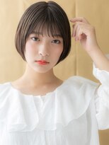 カバーヘア ブリス 志木南口駅前店(COVER HAIR bliss)&nbsp;グレーブラウンくすみカラー前下がりショートボブX志木20代30代