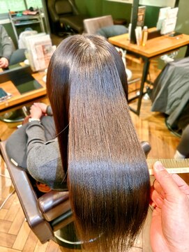 縮毛矯正アイロンストレートエステ【髪質改善/トリートメント】
