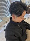 センター分け　2ブロック
