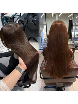 ザシェノンウメダ(THA CHAINON UMEDA) 着物ヘア/大人ガーリー/ダークアッシュ/似合わせカット/心斎橋