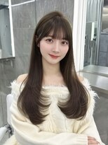 マウルルナ(MAEUL luna) 顔まわりカット ダークブルー ワンホンレイヤー