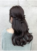 丸顔/卵型/顔型別ヘアスタイル/ヘアセット/結婚式/韓国/小顔