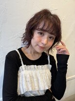 ヘアーアンドファッションシオミエイチ (hair&fashion shiomi H) フェイスレイヤーボブパーマ