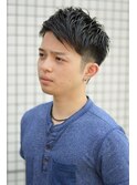 アップバング×トラッド×ツーブロック