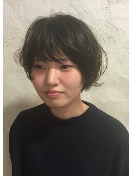 ナック ベース(knack base) 大人ゆるふわショートボブ◎30代40代50代