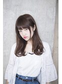 【salon de MiLK 原宿】斜めバング×ハニーヘア