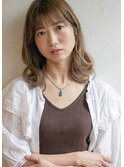 透明感ミントベージュ×くびれセミディ/ことりベージュ/20代30代