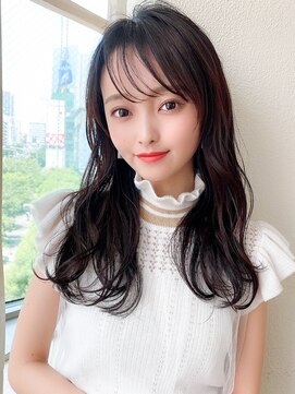 ラルユー 金山(LallYou) カーキグレージュ/透け感フェザーバング/大人かわいいヨシンモリ