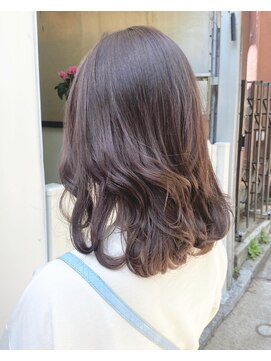 リノ 吉祥寺(Lino kichijoji) 染めたても色落ち後も可愛いラベンダーアッシュ