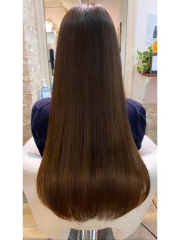 ミエルヘアーブラン(miel hair blanc)の写真/予約人気No.1MENU★【カット+ケアカラーリタッチ+シルクトリートメント￥7900】仕上りに大満足★【吾妻】