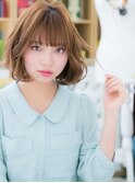 ★大人可愛いハイライトくせ毛風ふわふわボブ20代30代40代★8
