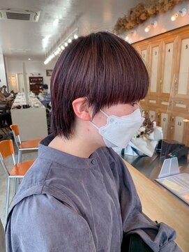 ユラギフロムユイマァル 水島店(YURAGI from YUIMARL) 顔周り短めショートマッシュウルフ